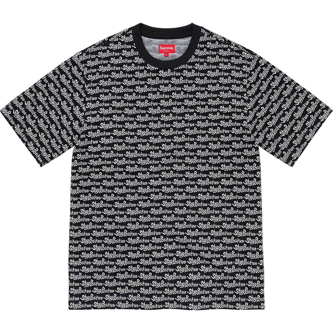Stay Positive Jacquard S/S Top view 7